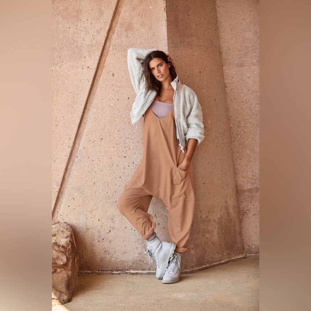 Free People Hot Shot Onesie - Toasted Coconut - Small